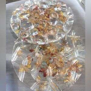 Hand Poured Resin Coaster Set